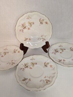 Theodore Haviland New York LANCASTER Made In America Saucers, Set Of 4